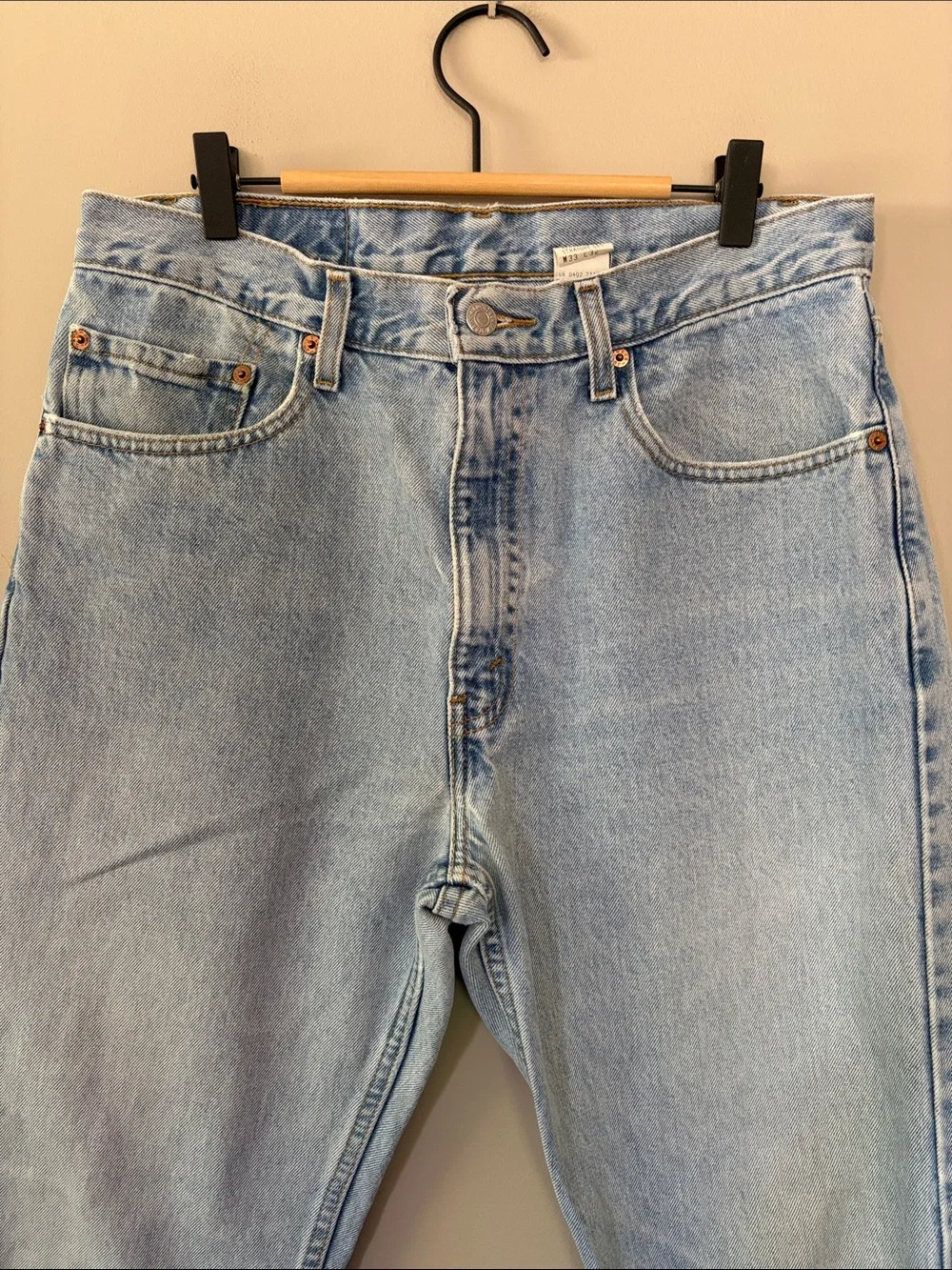 Vintage‎ Levi’s 505 Regular Fit Straight Leg Blue Jeans Size W33